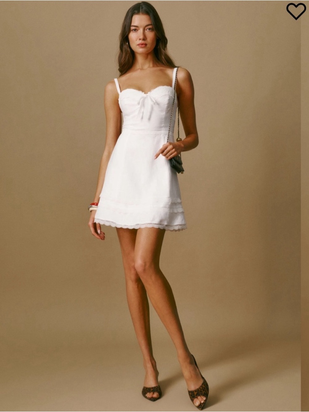 Reformation Arya Linen Mini Dress NEVER WORN
